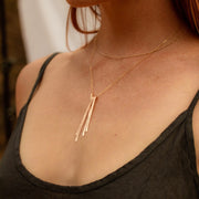 Gold Filled Fringe Necklace