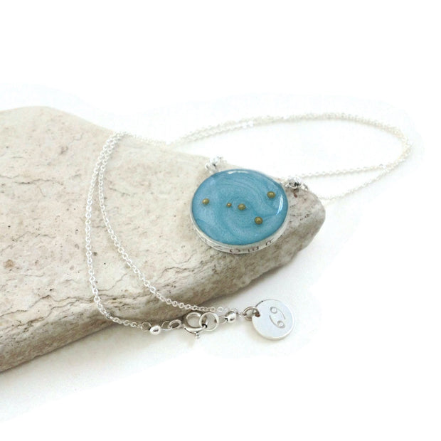 Cancer Constellation Necklace | Silver Cancer Zodiac Necklace | Cancer Zodiac Jewelry