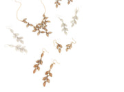 Anthos Leaf Bib Necklace Solid Bronze