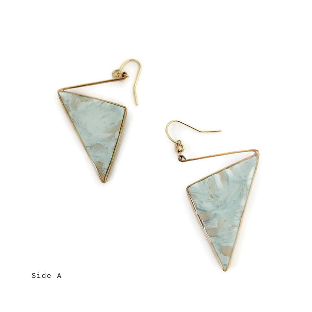 Triangle Drop Earrings | One of a Kind