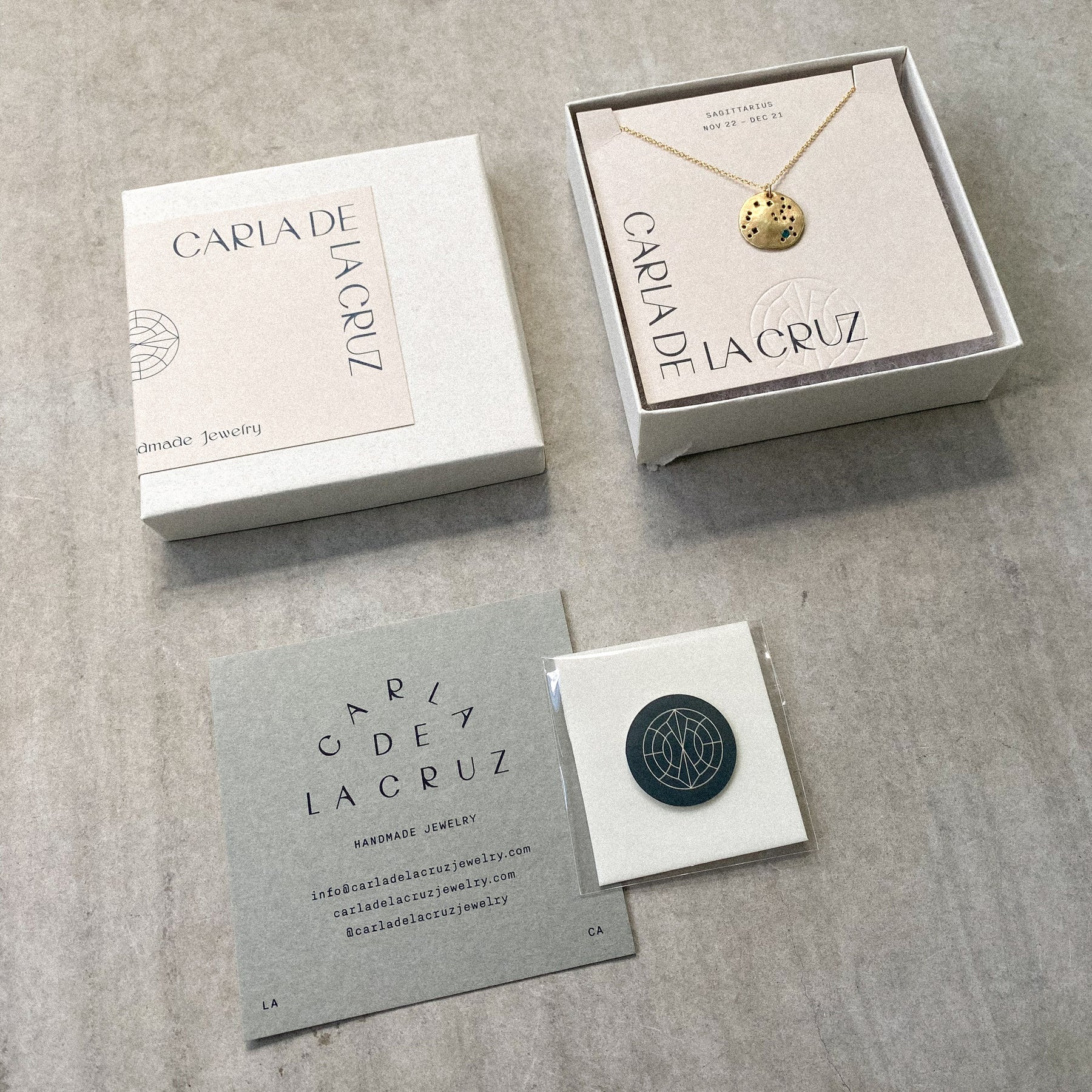 Zodiac Coin Birthstone Necklace – Carla De La Cruz Jewelry