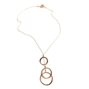 Elafri Three Circle Drop Necklace