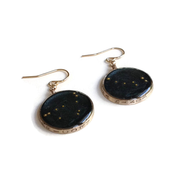 Custom Constellation Earrings | Personalized Constellation Earrings | Star Map Earrings | Celestial Earrings | Constellation Jewelry | Stars