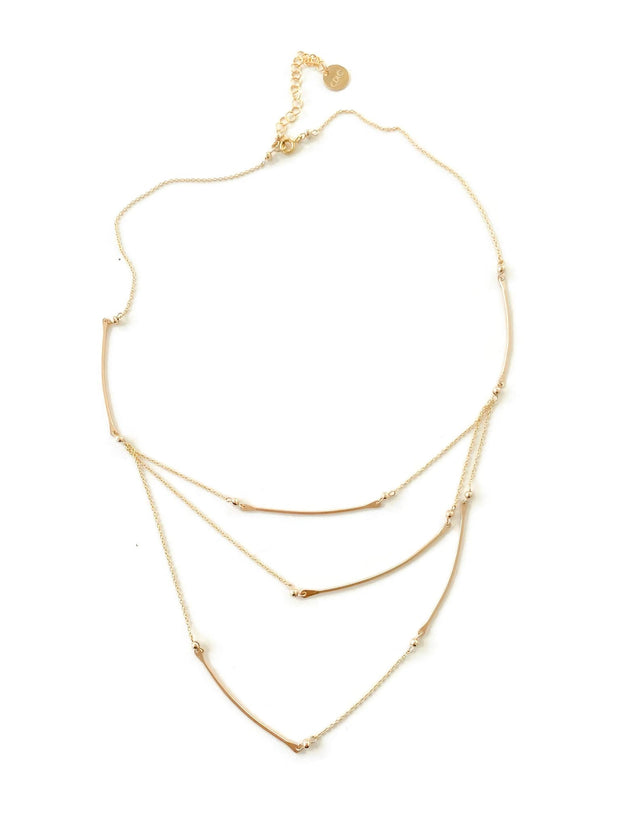 Athena Warrior Multi Strand Necklace
