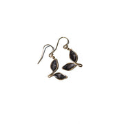Anthos Double Leaf Drop Earrings Petite by Carla De La Cruz Jewelry