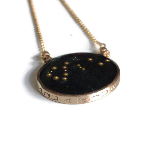 Aquarius Constellation Necklace Night Sky by Carla De La Cruz Jewelry | Zodiac Necklace Gold | Aquarius Necklace | Astrology Necklace | Aquarius Gift | Aquarius Jewelry