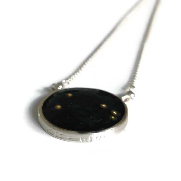 Aries Constellation Necklace Night Sky | Sterling Silver Aries Zodiac Necklace | Aries Necklace | Aries Gifts | Astrology Necklace