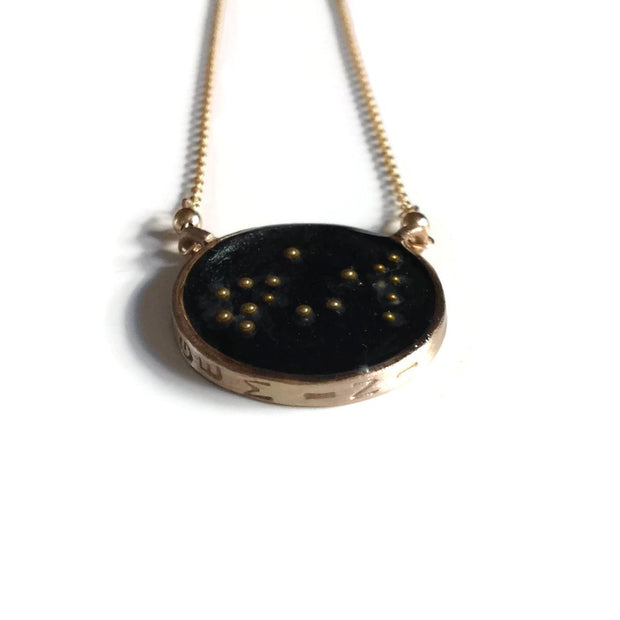 Gemini Constellation Necklace Night Sky | Gemini Zodiac Sign Necklace Gold | Gemini Necklace Gold | Gemini Gifts | Gemini Jewelry