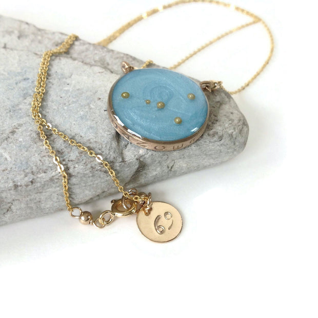 Gold Cancer Constellation Necklace | Cancer Zodiac Necklace | Cancer Zodiac Jewelry