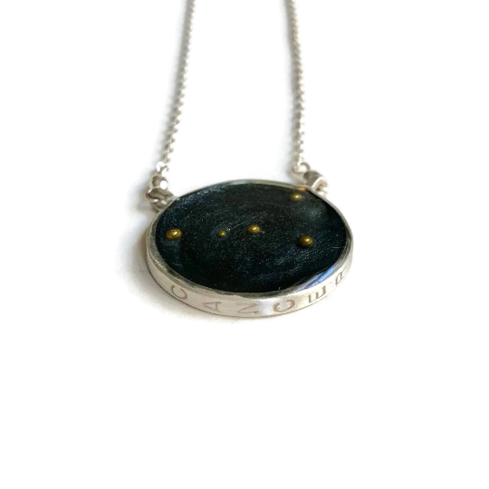 Cancer Constellation Necklace Night Sky