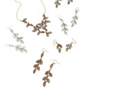 Anthos Leaf Bib Necklace Solid Silver