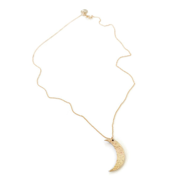 Aztec Crescent Moon Necklace Large