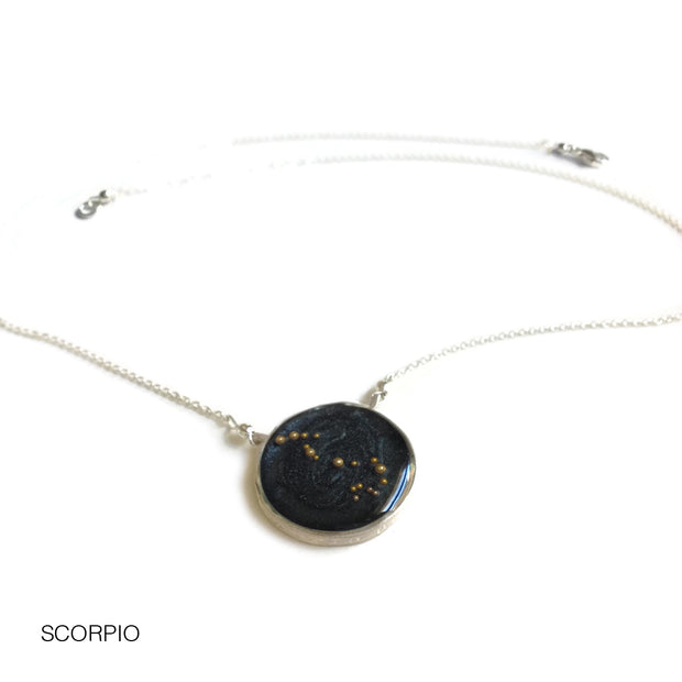 Scorpio Constellation Necklace Night Sky