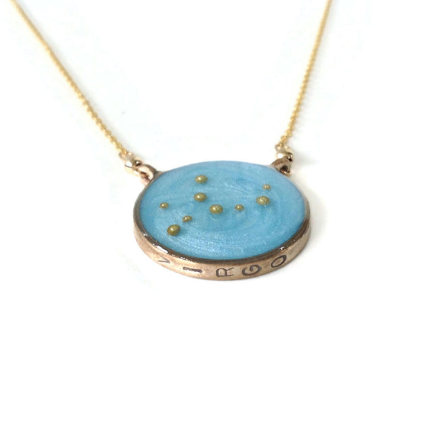 Gold Virgo Constellation Necklace | Virgo Zodiac Necklace | Virgo Jewelry